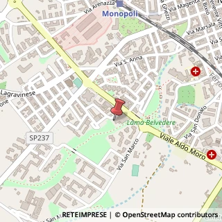 Mappa Via Belvedere, 60D, 70043 Monopoli, Bari (Puglia)