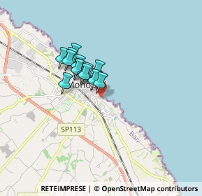 Mappa Via Galileo Galilei, 70043 Monopoli BA, Italia (1.25071)