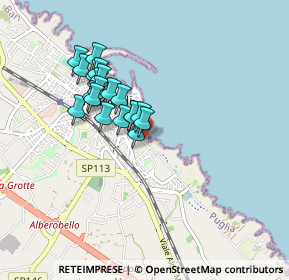 Mappa Via Galileo Galilei, 70043 Monopoli BA, Italia (0.744)