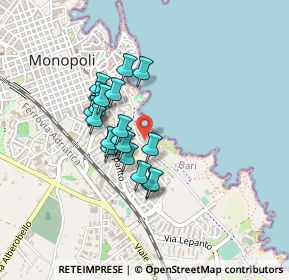 Mappa Via Galileo Galilei, 70043 Monopoli BA, Italia (0.35)