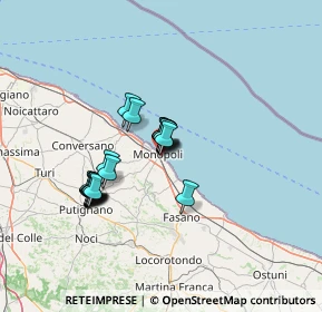 Mappa Via Galileo Galilei, 70043 Monopoli BA, Italia (11.6245)