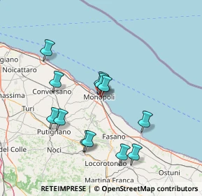 Mappa Via Galileo Galilei, 70043 Monopoli BA, Italia (15.27)