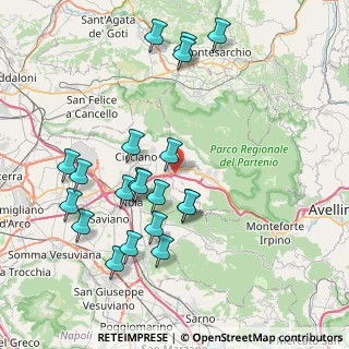 Mappa A16 Napoli - Canosa, 83021 Avella AV, Italia (8.89)