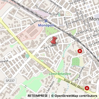 Mappa Via Masaccio, 1, 70043 Monopoli, Bari (Puglia)