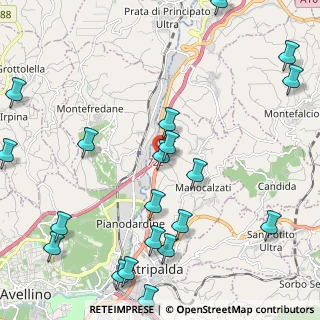 Mappa SS 7 Via Appia, 83030 Manocalzati AV, Italia (3.061)