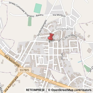 Mappa Via Giuseppe Garibaldi, 4, 83020 Sirignano, Avellino (Campania)