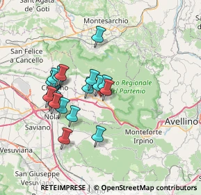 Mappa Via Giuseppe Garibaldi, 83020 Sirignano AV, Italia (6.54211)