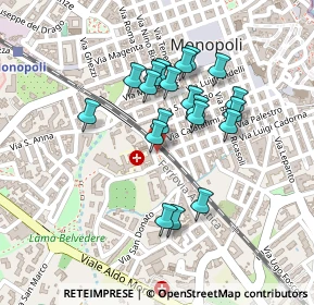 Mappa Largo S. Veneziani, 70043 Monopoli BA, Italia (0.199)