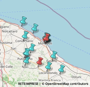 Mappa Largo S. Veneziani, 70043 Monopoli BA, Italia (12.69)