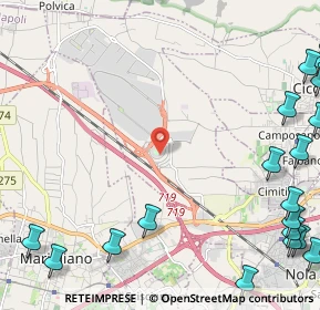 Mappa Via Boscofangone C.C: Vulcano Buono ingresso CAPRI, 80035 Nola NA, Italia (3.92778)