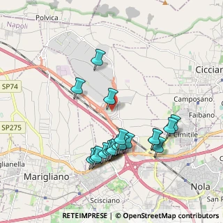 Mappa Via Boscofangone C.C: Vulcano Buono ingresso CAPRI, 80035 Nola NA, Italia (2.079)