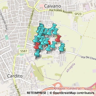 Mappa Via Minghetti, 80023 Caivano NA, Italia (0.28462)