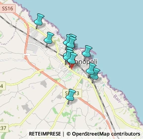 Mappa Via Belvedere, 70043 Monopoli BA, Italia (1.24833)