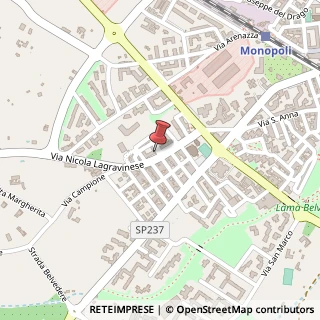 Mappa Via Nicola Lagravinese, 31A, 70043 Monopoli, Bari (Puglia)