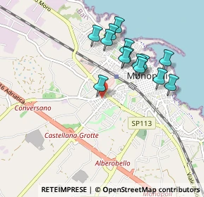 Mappa Via Gaetano Salvemini, 70043 Monopoli BA, Italia (0.93643)