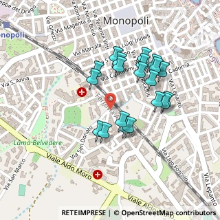 Mappa Via San Donato, 70043 Monopoli BA, Italia (0.2145)