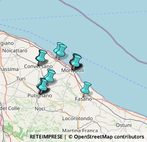 Mappa Via A. Einstein, 70043 Monopoli BA, Italia (11.093)