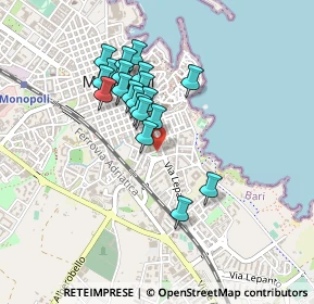 Mappa Via Gian Battista Vico, 70043 Monopoli BA, Italia (0.386)