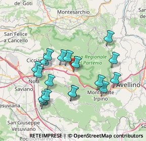 Mappa Via Montevergine, 83027 Mugnano del Cardinale AV, Italia (7.53222)