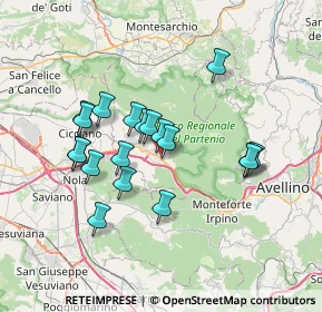 Mappa Via Montevergine, 83027 Mugnano del Cardinale AV, Italia (6.67368)