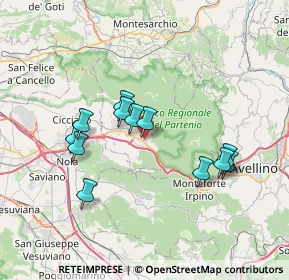 Mappa Via Montevergine, 83027 Mugnano del Cardinale AV, Italia (6.93167)
