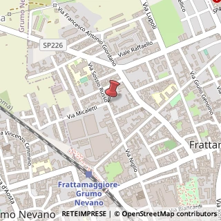 Mappa Via Russo Sossio, 54, 80027 Frattamaggiore, Napoli (Campania)