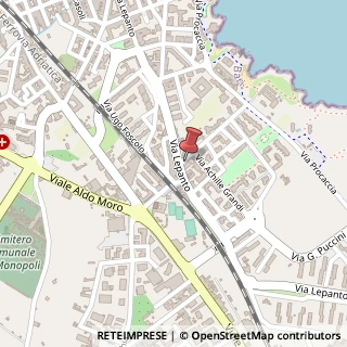 Mappa Via Giacomo Leopardi, 9, 70043 Monopoli, Bari (Puglia)