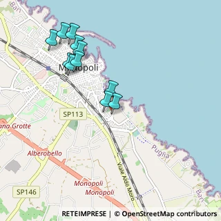 Mappa Via Ariosto V°, 70043 Monopoli BA, Italia (1.05273)