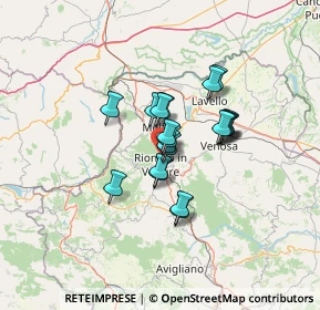 Mappa Via delle Cave, 85022 Barile PZ, Italia (9.42)