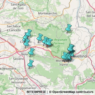 Mappa Via Monte Vergine, 83027 Mugnano del Cardinale AV, Italia (7.53105)
