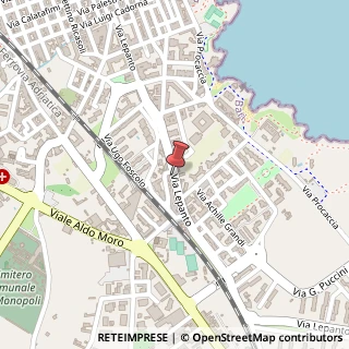Mappa Via lepanto 34/a, 70043 Monopoli, Bari (Puglia)