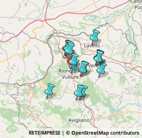 Mappa Via Giuseppe Verdi, 85022 Barile PZ, Italia (9.52625)