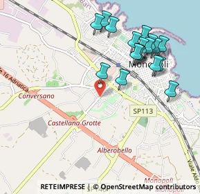 Mappa Via Generale, 70043 Monopoli BA, Italia (1.10526)