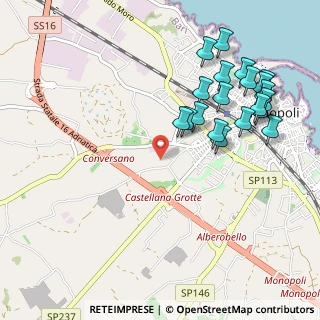 Mappa Via Campione, 70043 Monopoli BA, Italia (1.226)