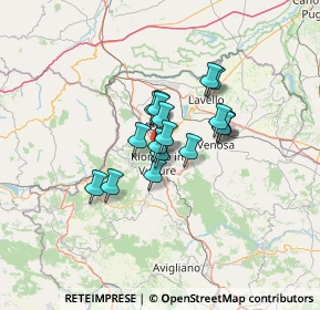 Mappa Strada Provinciale 8 del Vulture, 85022 Barile PZ, Italia (8.90611)