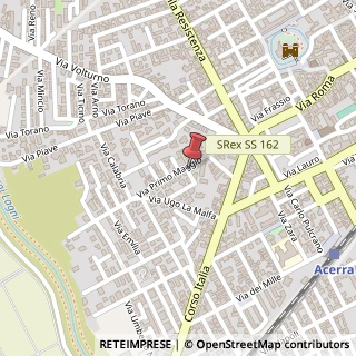 Mappa Via Ezio Vanoni, 1, 80011 Acerra, Napoli (Campania)
