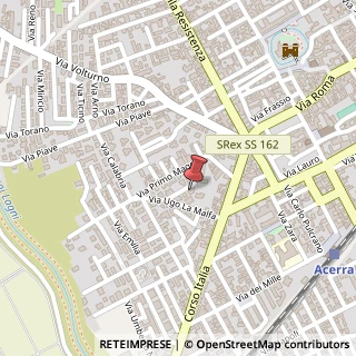 Mappa Via Ezio Vanoni, 15, 80011 Acerra, Napoli (Campania)