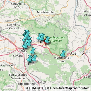 Mappa Via Palmiro Togliatti, 83027 Mugnano del Cardinale AV, Italia (6.9425)