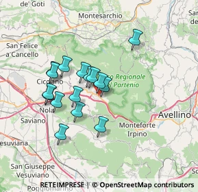 Mappa Via Palmiro Togliatti, 83027 Mugnano del Cardinale AV, Italia (6.11938)