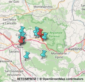Mappa Via Palmiro Togliatti, 83027 Mugnano del Cardinale AV, Italia (6.615)