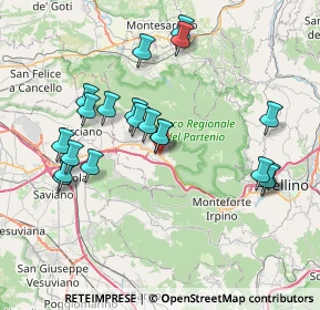 Mappa Via Palmiro Togliatti, 83027 Mugnano del Cardinale AV, Italia (8.0895)