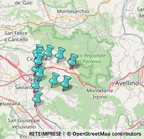 Mappa Via Palmiro Togliatti, 83027 Mugnano del Cardinale AV, Italia (7.32643)