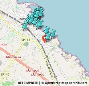 Mappa Via Giacomo Puccini, 70043 Monopoli BA, Italia (0.9815)
