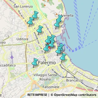 Mappa Piazza Sant'Oliva, 90100 Palermo PA, Italia (1.56231)