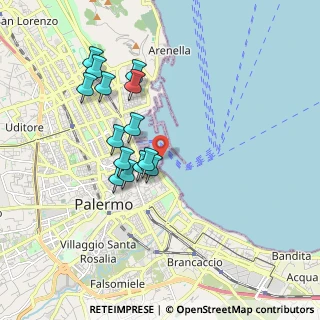 Mappa Via Molo Sud, 90133 Palermo PA, Italia (1.82643)