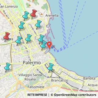 Mappa Via Molo Sud, 90133 Palermo PA, Italia (2.84818)