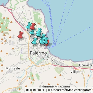 Mappa Via Molo Sud, 90133 Palermo PA, Italia (2.82636)