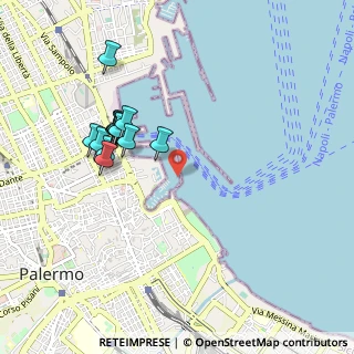 Mappa Via Molo Sud, 90133 Palermo PA, Italia (1.00071)