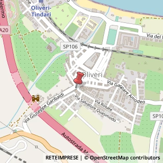 Mappa Piazza Dante Alighieri, 8, 98060 Oliveri, Messina (Sicilia)