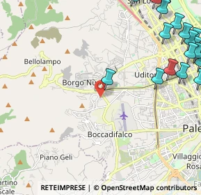 Mappa Via Pietro Platania, 90129 Palermo PA, Italia (3.73765)